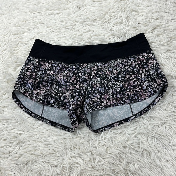 Lululemon Speed Up Short *2.5" Floral Spritz Multi / Black - Picture 1 of 5